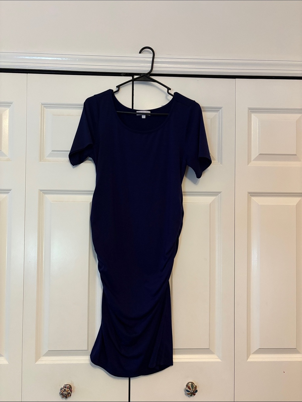 Maternity M Navy Blue Fitted Dress